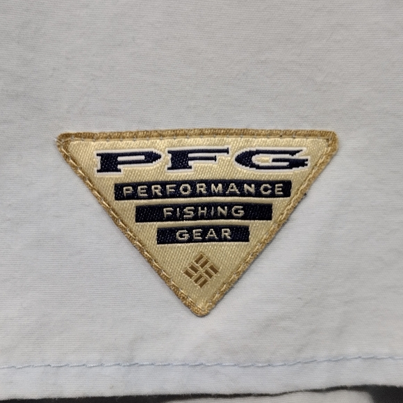 Columbia PFG Bahama II Long Sleeve Shirt Mens XL Blue Hiking Fishing Retro 90s - Picture 10 of 11